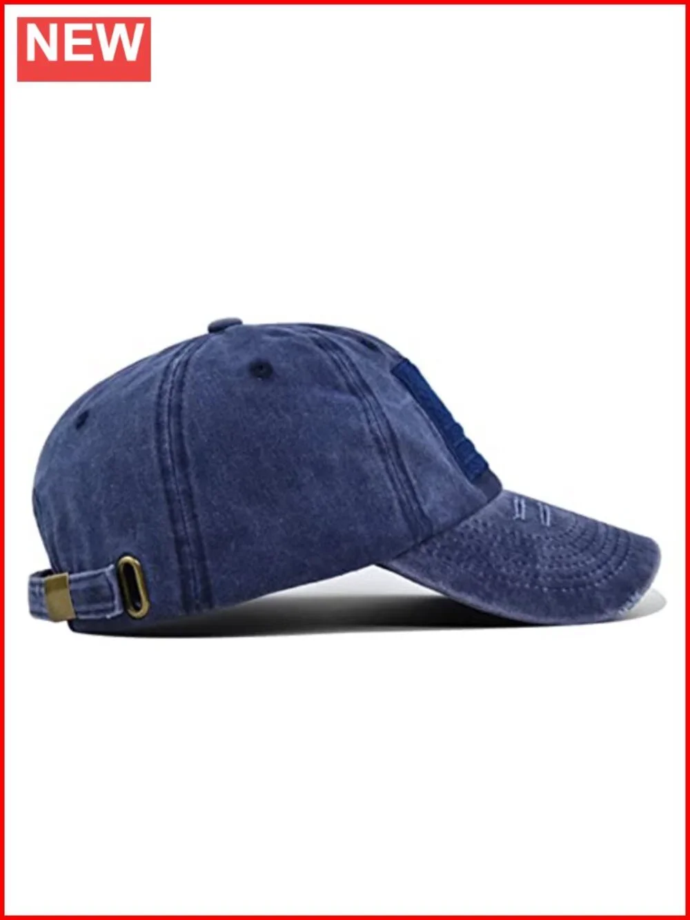 American Flag Baseball Cap Distressed Washed Cotton Denim Adjustable Unisex